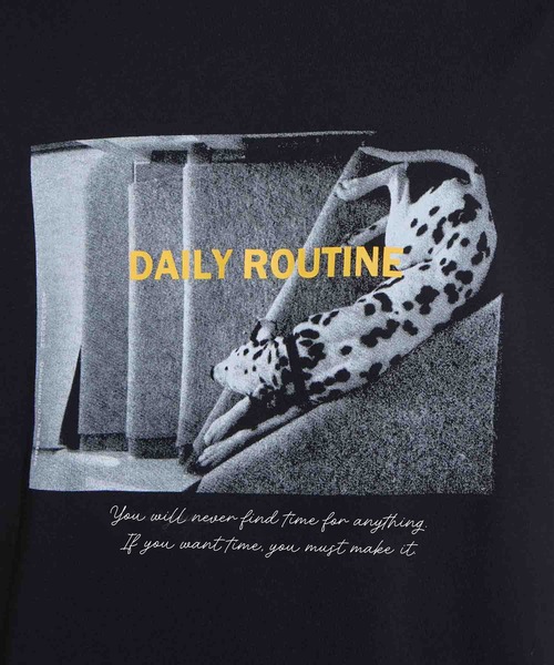 SLICK(スリック)の「【SLICK/スリック】Regular Fit Printed T-Shirt (Routin) / レギュラーフィットプリントTシャツ /レギュラーフィット / ヘビーウェイト(Tシャツ/カットソー・メンズ・ホワイト/ブラック・3/2/1)」の21枚目の写真