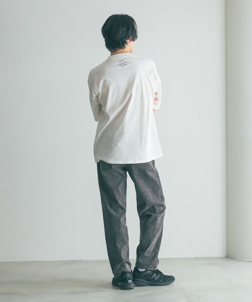 LOWRYS FARM（ローリーズファーム）の「ライトデニムイージーパンツ　 329250（デニムパンツ・メンズ・ブラック/ブルー・MEDIUM/LARGE）」の7枚目の写真