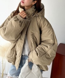  ベージュジャケット フード付き テクニカルフード付きジャケット - ベージュ | ZARA Japan / 日本