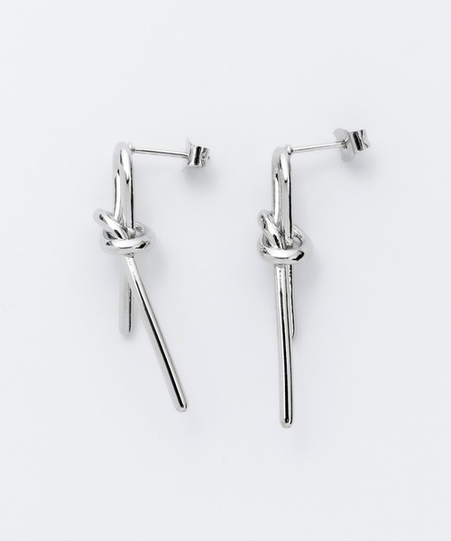 ciite' surgical stainless（シーテサージカルステンレス）の「【 金属アレルギー対応 】結びピアス  (両耳用) サージカルステンレス（ピアス（両耳用）・レディース・シルバー/ゴールド・FREE）」の6枚目の写真