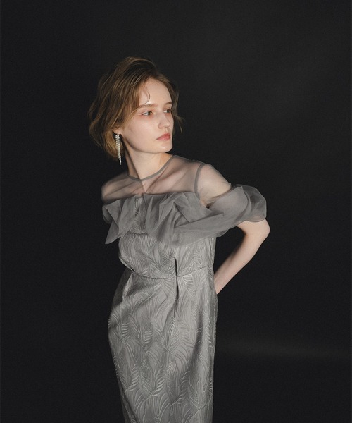 Tornade pencil dress エトユニヴェール Tornade pencil dress（ドレス）｜et.UNiVER（エトユニベール