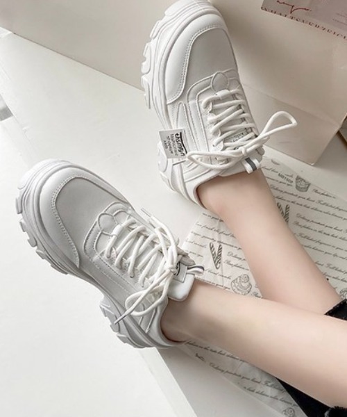 Teem Store（チームストア）の「配色サボスニーカー（スニーカー・レディース・ホワイト/ピンク/ブルー・38/36）」の10枚目の写真