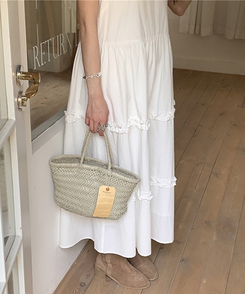 gossip!ロサンゼルス(ゴシップロサンゼルス)の「YUGA サスペンダー ロングワンピース(ワンピース・レディース・ホワイト・M/L)」の15枚目の写真