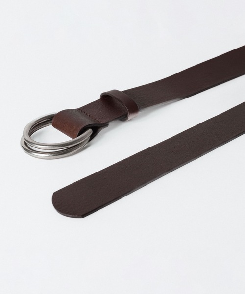 ato（アトウ）の「DOUBLE RING BELT（ベルト・メンズ・ブラック/ダークブラウン・フリー）」の9枚目の写真