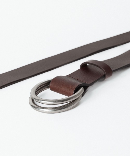 ato（アトウ）の「DOUBLE RING BELT（ベルト・メンズ・ブラック/ダークブラウン・フリー）」の11枚目の写真