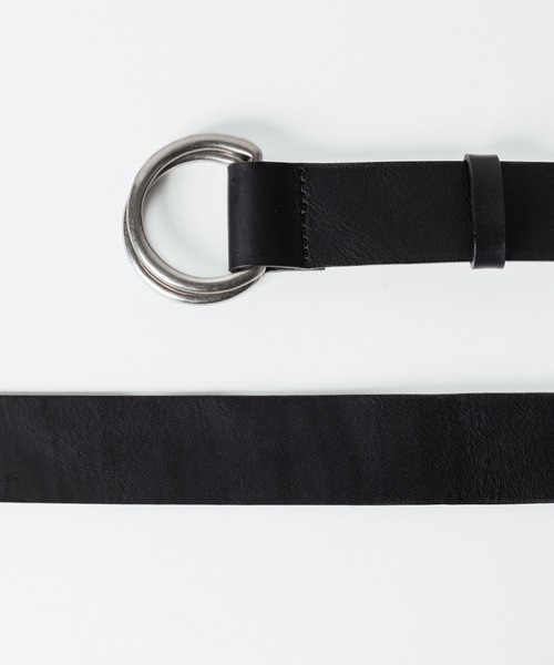 ato（アトウ）の「DOUBLE RING BELT（ベルト・メンズ・ブラック/ダークブラウン・フリー）」の12枚目の写真