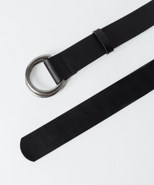 ato（アトウ）の「DOUBLE RING BELT（ベルト・メンズ・ブラック/ダークブラウン・フリー）」の13枚目の写真