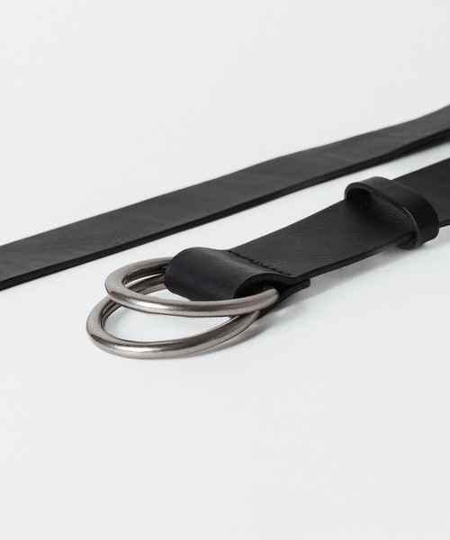 ato（アトウ）の「DOUBLE RING BELT（ベルト・メンズ・ブラック/ダークブラウン・フリー）」の14枚目の写真
