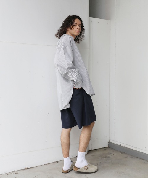 U.S. POLO ASSN.(ユーエスポロアッスン)の「U.S.POLO ASSN. 別注 ワンポイント刺繍バギーショーツ シアサッカー/ナイロン(その他パンツ・メンズ・ブラック系/グレー/カーキ/ブラック/ライトグレー/ネイビー/チャコール・XL/L/M/S)」の12枚目の写真