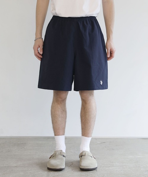 U.S. POLO ASSN.(ユーエスポロアッスン)の「U.S.POLO ASSN. 別注 ワンポイント刺繍バギーショーツ シアサッカー/ナイロン(その他パンツ・メンズ・ブラック系/グレー/カーキ/ブラック/ライトグレー/ネイビー/チャコール・XL/L/M/S)」の19枚目の写真