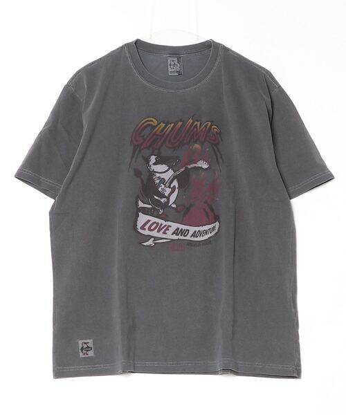 CHUMS（チャムス）の「CHUMS/チャムス 半袖Tシャツ フロントプリント CH01-2533（Tシャツ/カットソー・メンズ・サックスブルー/ブルーグリーン/ブラック/オフホワイト・M/L/XL）」の19枚目の写真