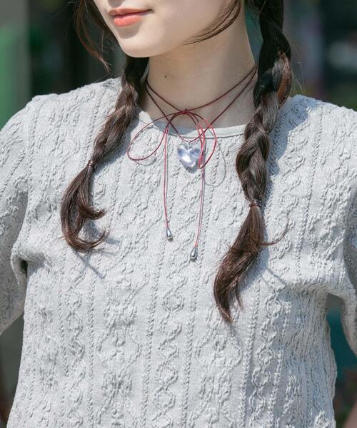 SMELLY（スメリー）の「トップハートカラーコードネックレス（ネックレス・レディース・レッド・-）」の12枚目の写真