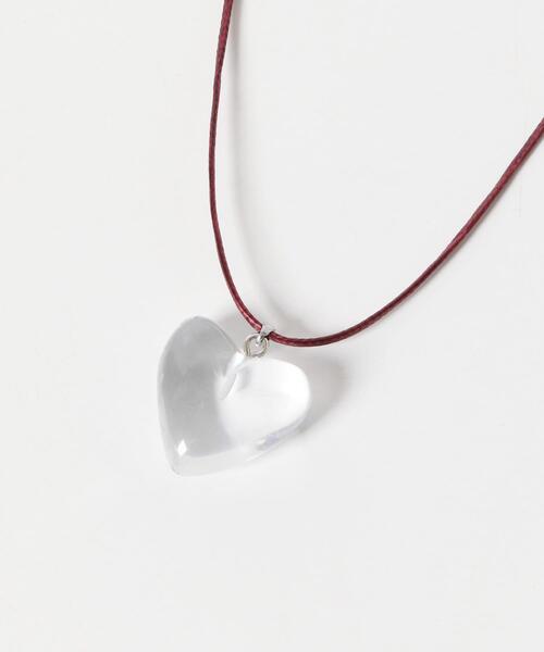 SMELLY（スメリー）の「トップハートカラーコードネックレス（ネックレス・レディース・レッド・-）」の4枚目の写真