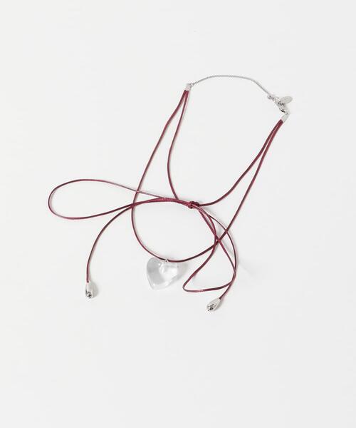 SMELLY（スメリー）の「トップハートカラーコードネックレス（ネックレス・レディース・レッド・-）」の6枚目の写真