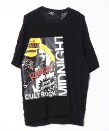 ヒステリックグラマー 初期 フィッシュネット ニット パンク グランジ 古着 ブランド古着】FOR YANKEE GIRL ロゴニット（ニット/セーター