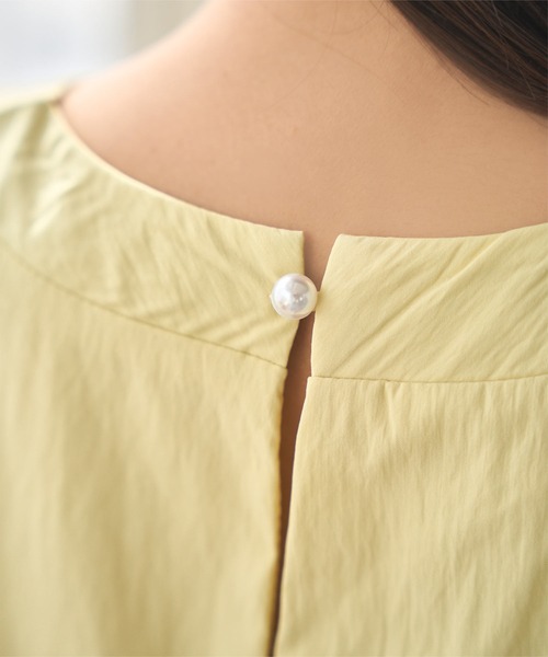 KOBE LETTUCE（コウベレタス）の「バルーンセットアップ（セットアップ・レディース・サックスブルー/イエロー/ホワイト・M）」の8枚目の写真