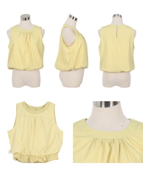 KOBE LETTUCE（コウベレタス）の「バルーンセットアップ（セットアップ・レディース・サックスブルー/イエロー/ホワイト・M）」の9枚目の写真