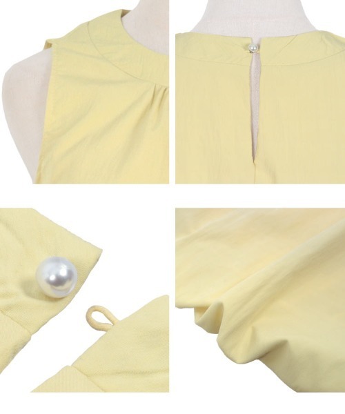 KOBE LETTUCE（コウベレタス）の「バルーンセットアップ（セットアップ・レディース・サックスブルー/イエロー/ホワイト・M）」の10枚目の写真