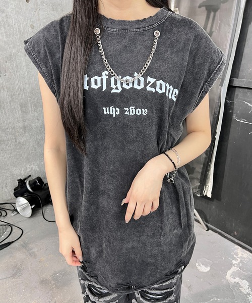 Figments（フィグメンツ）の「ピグメントチェーンビッグタンク（タンクトップ・レディース・その他1/その他2/その他3/その他4/その他5・FREE）」の2枚目の写真