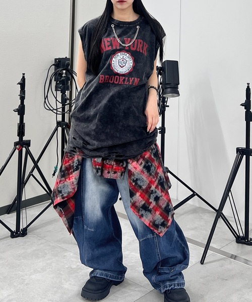 Figments（フィグメンツ）の「ピグメントチェーンビッグタンク（タンクトップ・レディース・その他1/その他2/その他3/その他4/その他5・FREE）」の19枚目の写真