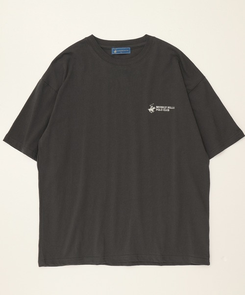 BEVERLY HILLS POLO CLUB（ビバリーヒルズポロクラブ）の「【BEVERLY HILLS POLO CLUB/ビバリーヒルズポロクラブ】ロゴ刺繍 半袖Tシャツ（Tシャツ/カットソー・メンズ・ネイビー/ホワイト系1/ホワイト系2/ブラック系1/ブラック系2/ブラック系3・LL/M/L）」の10枚目の写真