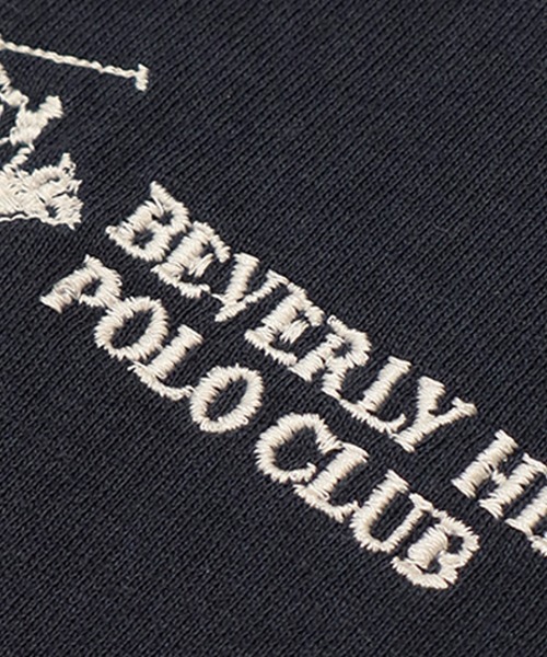 BEVERLY HILLS POLO CLUB（ビバリーヒルズポロクラブ）の「【BEVERLY HILLS POLO CLUB/ビバリーヒルズポロクラブ】ロゴ刺繍 半袖Tシャツ（Tシャツ/カットソー・メンズ・ネイビー/ホワイト系1/ホワイト系2/ブラック系1/ブラック系2/ブラック系3・LL/M/L）」の22枚目の写真