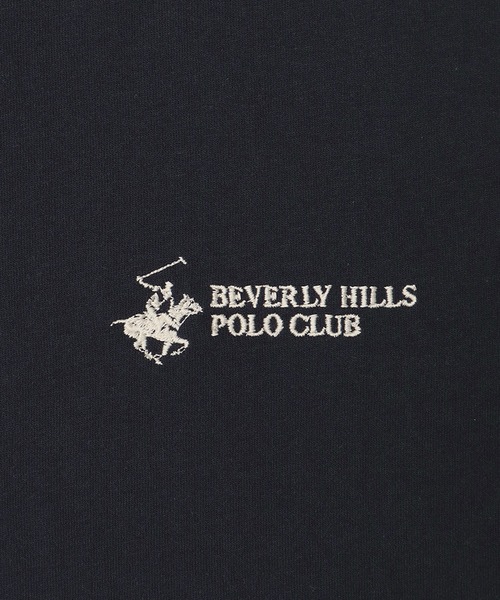 BEVERLY HILLS POLO CLUB（ビバリーヒルズポロクラブ）の「【BEVERLY HILLS POLO CLUB/ビバリーヒルズポロクラブ】ロゴ刺繍 半袖Tシャツ（Tシャツ/カットソー・メンズ・ネイビー/ホワイト系1/ホワイト系2/ブラック系1/ブラック系2/ブラック系3・LL/M/L）」の21枚目の写真