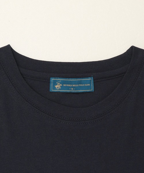 BEVERLY HILLS POLO CLUB（ビバリーヒルズポロクラブ）の「【BEVERLY HILLS POLO CLUB/ビバリーヒルズポロクラブ】ロゴ刺繍 半袖Tシャツ（Tシャツ/カットソー・メンズ・ネイビー/ホワイト系1/ホワイト系2/ブラック系1/ブラック系2/ブラック系3・LL/M/L）」の15枚目の写真