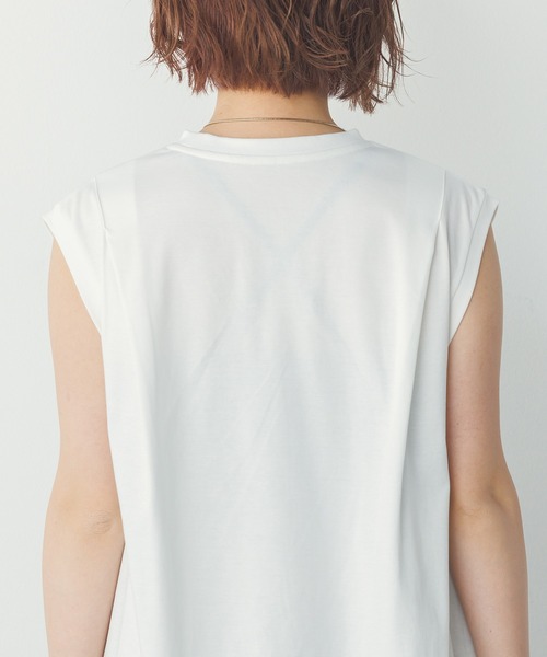 hunch(ハンチ)の「裾バルーン フレンチTシャツ(Tシャツ/カットソー・レディース・ブラック/オフホワイト/ライトイエロー・FREE)」の11枚目の写真