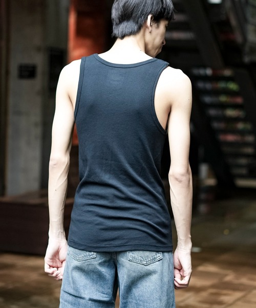 Dickies（ディッキーズ）の「【Dickies/ディッキーズ】2枚セット リブタンクトップ（タンクトップ・メンズ・ブラック/ホワイト・X-LARGE/LARGE/MEDIUM）」の3枚目の写真