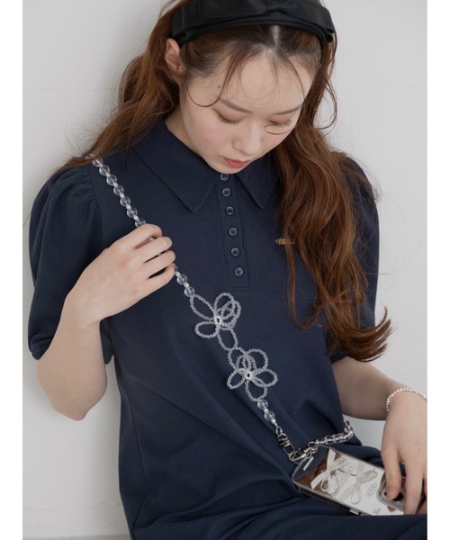 JUMELLE（ジュメロ）の「【Casselini】フラワービーズモバイルショルダー（スマホグッズ・レディース・シルバー・FREE）」の13枚目の写真