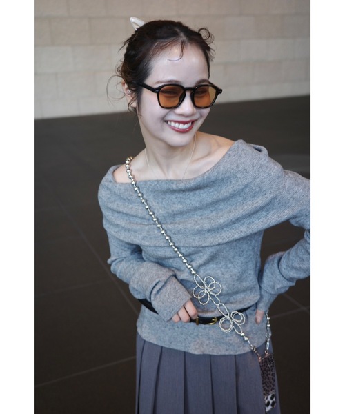 JUMELLE（ジュメロ）の「【Casselini】フラワービーズモバイルショルダー（スマホグッズ・レディース・シルバー・FREE）」の3枚目の写真