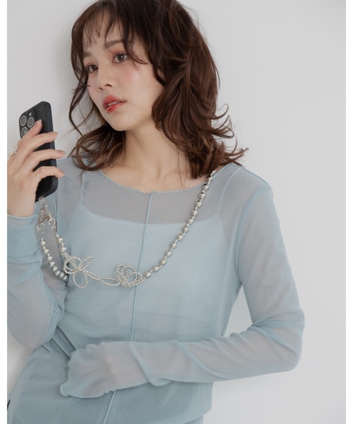 JUMELLE（ジュメロ）の「【Casselini】フラワービーズモバイルショルダー（スマホグッズ・レディース・シルバー・FREE）」の19枚目の写真