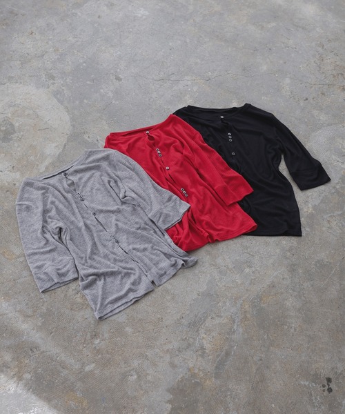 トップス sia LIAN tシャツ フロントホールシアーカットトップス レディース