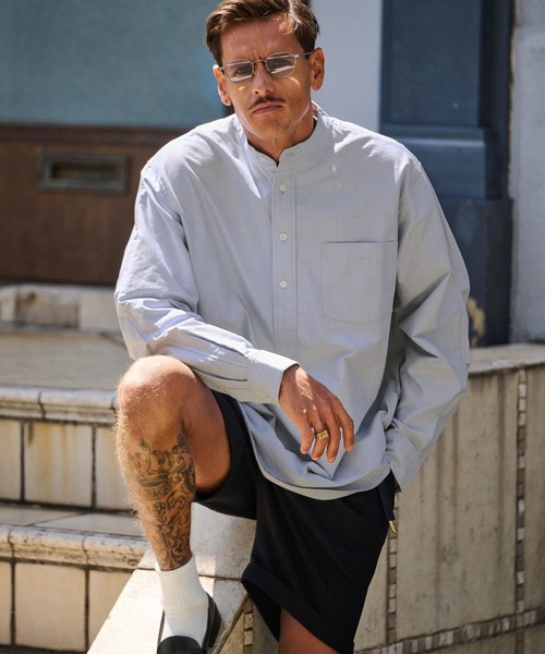 THEOREM(セオレム)の「ms6124-Chambray Rover Pullover LS Shirt シャツ(シャツ/ブラウス・メンズ・ブラック/ブルー/ホワイト・L/XL/M)」の1枚目の写真