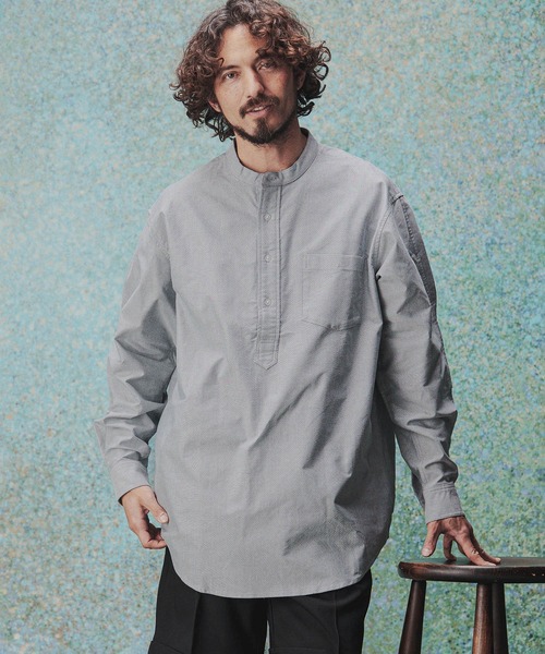 THEOREM(セオレム)の「ms6124-Chambray Rover Pullover LS Shirt シャツ(シャツ/ブラウス・メンズ・ブラック/ブルー/ホワイト・L/XL/M)」の3枚目の写真