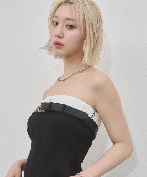 ENVYM(アンビー)の「【Aimi×ENVYM】ベーシックフェイクレザーベルト(ベルト・レディース・ブラック・FREE)」の9枚目の写真