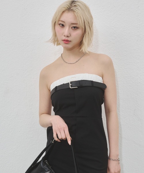 ENVYM(アンビー)の「【Aimi×ENVYM】ベーシックフェイクレザーベルト(ベルト・レディース・ブラック・FREE)」の3枚目の写真