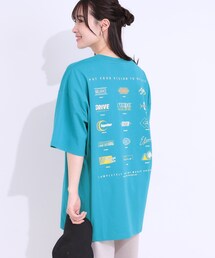 Cutie Blonde | 【洗える】ゆるシルエットが抜け感を演出 プリントBIG Tシャツ(Tシャツ/カットソー)