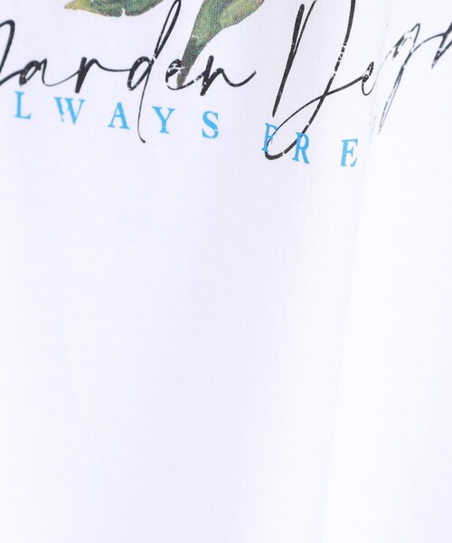Cutie Blonde（キューティーブロンド）の「【洗える】ゆるシルエットが抜け感を演出 プリントBIG Tシャツ（Tシャツ/カットソー・レディース・ホワイト系1/チャコール/ブラック系1/ブルー系1・00）」の8枚目の写真