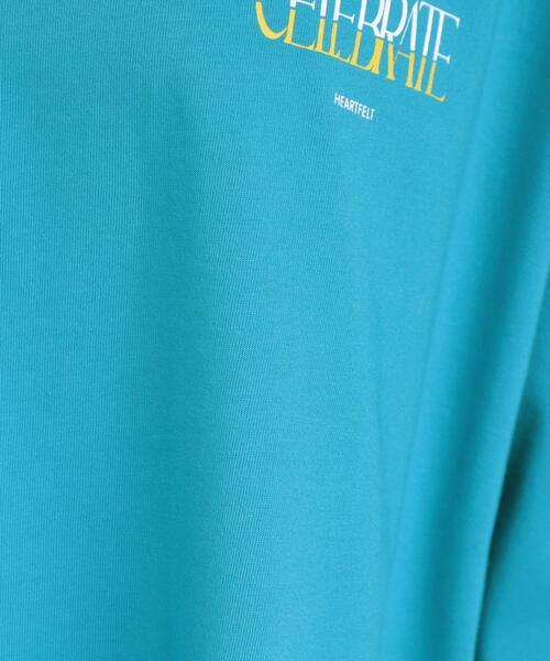 Cutie Blonde（キューティーブロンド）の「【洗える】ゆるシルエットが抜け感を演出 プリントBIG Tシャツ（Tシャツ/カットソー・レディース・ホワイト系1/チャコール/ブラック系1/ブルー系1・00）」の20枚目の写真