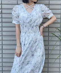 クロスストラップFlowerワンピース