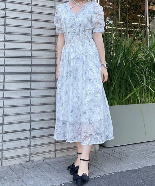 NOMAE(ノーマエ)の「クロスストラップFlowerワンピース(ワンピース・レディース・パープル系その他/ホワイト系その他/ピンク系その他/ブルー系その他・FREE)」の17枚目の写真