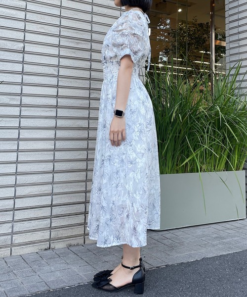 NOMAE(ノーマエ)の「クロスストラップFlowerワンピース(ワンピース・レディース・パープル系その他/ホワイト系その他/ピンク系その他/ブルー系その他・FREE)」の18枚目の写真