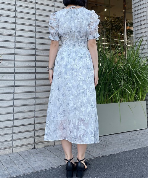 NOMAE(ノーマエ)の「クロスストラップFlowerワンピース(ワンピース・レディース・パープル系その他/ホワイト系その他/ピンク系その他/ブルー系その他・FREE)」の19枚目の写真