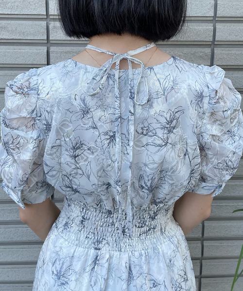 NOMAE(ノーマエ)の「クロスストラップFlowerワンピース(ワンピース・レディース・パープル系その他/ホワイト系その他/ピンク系その他/ブルー系その他・FREE)」の21枚目の写真
