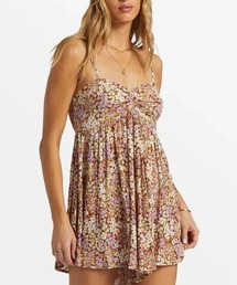 BILLABONG | 【BILLABONG/ビラボン】24SS DAY GLOW/レトロテイスト花柄エアリーワンピース風ロンパース(サロペット/オーバーオール)