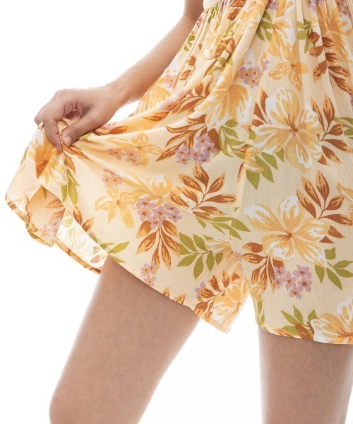 BILLABONG（ビラボン）の「【BILLABONG/ビラボン】24SS DAY GLOW/レトロテイスト花柄エアリーワンピース風ロンパース（サロペット/オーバーオール・レディース・ピンク系その他/バーガンディー・SMALL）」の8枚目の写真