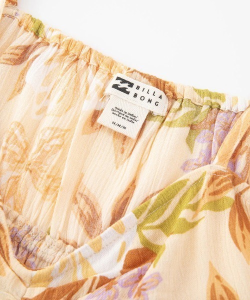 BILLABONG（ビラボン）の「【BILLABONG/ビラボン】24SS DAY GLOW/レトロテイスト花柄エアリーワンピース風ロンパース（サロペット/オーバーオール・レディース・ピンク系その他/バーガンディー・SMALL）」の9枚目の写真