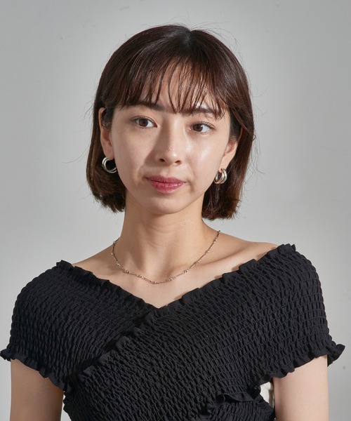 PHILIPPE AUDIBERT（フィリップ オーディベール）の「【PHILIPPE AUDIBERT】Leoville earring S brass silver plated BO6644:AR　ピアス（ピアス（両耳用）・レディース・シルバー・FREE）」の7枚目の写真